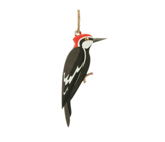 Woodpecker Metal Ornament