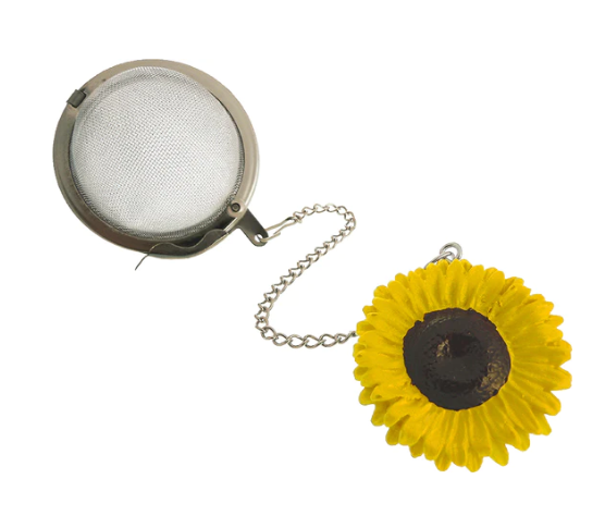 Tea Ball Infusers w Sunflower Charm