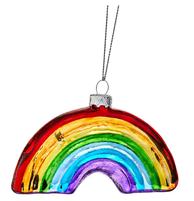 Glass Rainbow Ornament