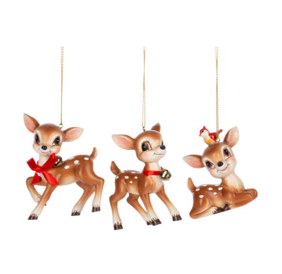 Retro Deer Ornament