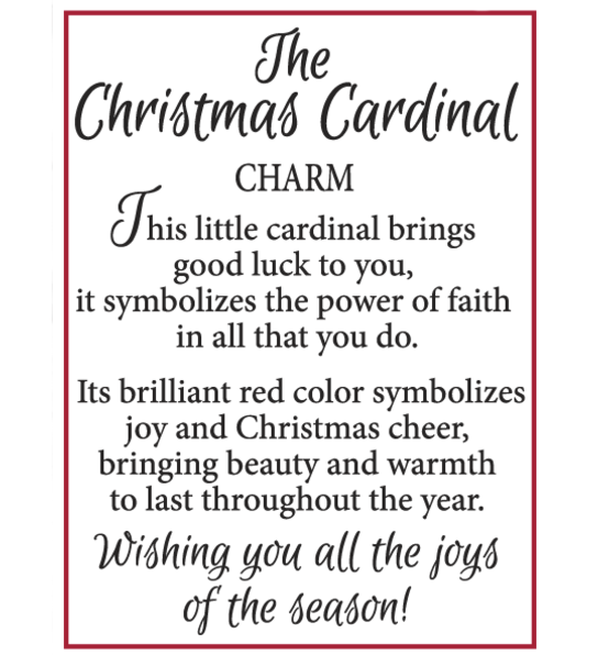 Christmas Cardinal Charm