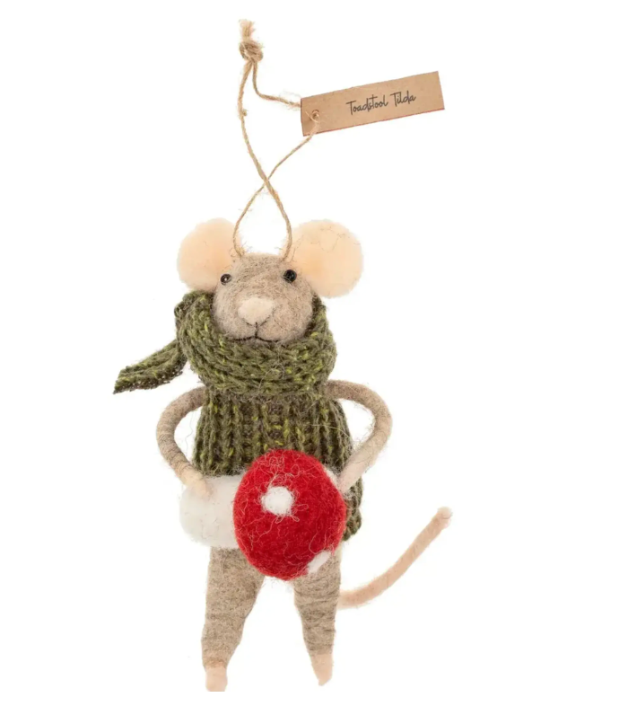 Toadstool Tilda Mouse Ornament