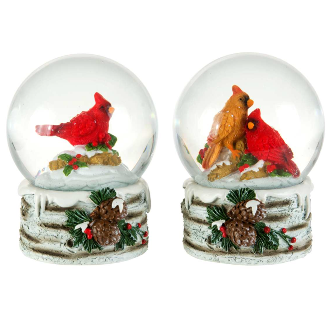 Cardinal Snow Globes