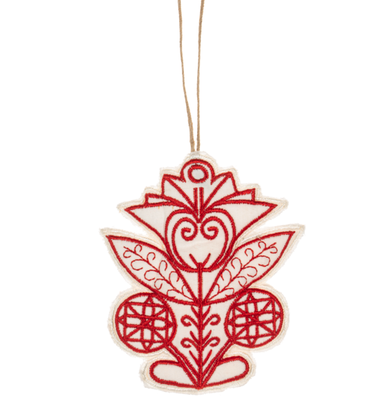 Embroidered Folk Ornament