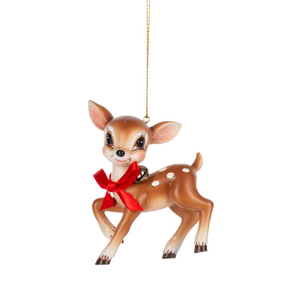 Retro Deer Ornament