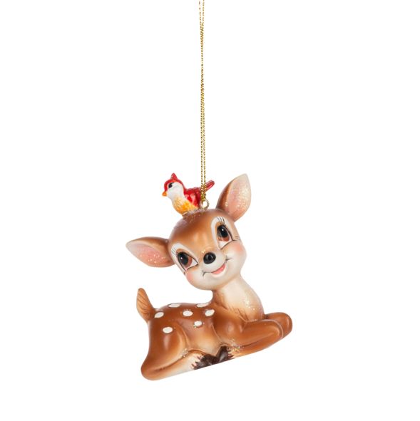 Retro Deer Ornament