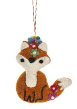 Whimsical Felted Animal Ornament