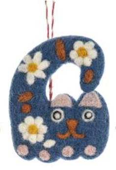 Whimsical Felted Animal Ornament