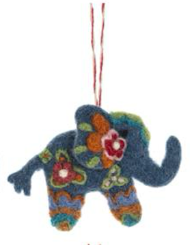 Whimsical Felted Animal Ornament