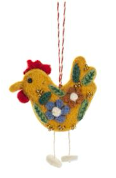 Whimsical Felted Animal Ornament