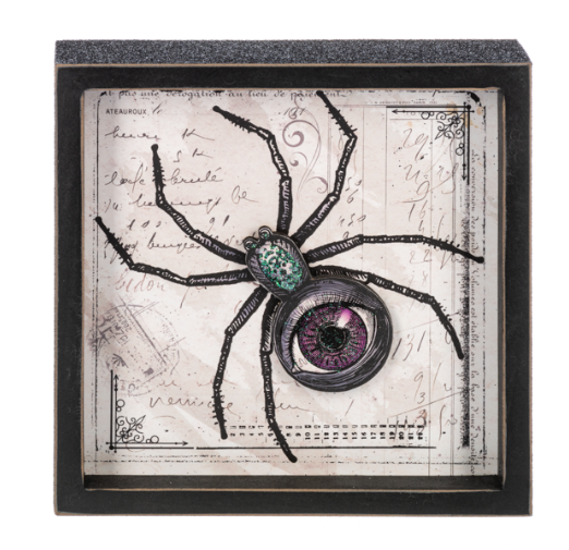 Mystical Spider Shadow Box Decor