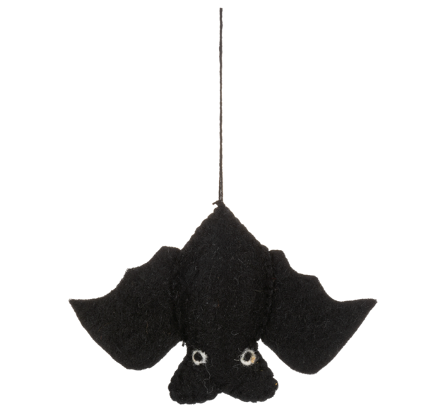 Handmade Felted Bat Ornament