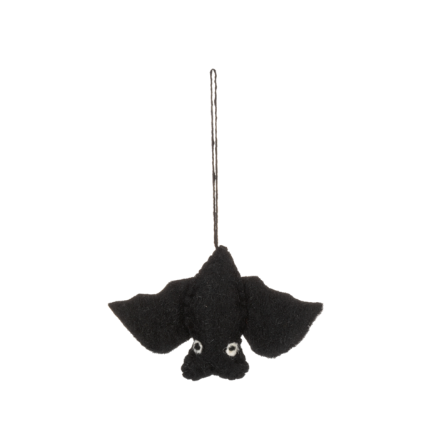 Handmade Felted Bat Ornament