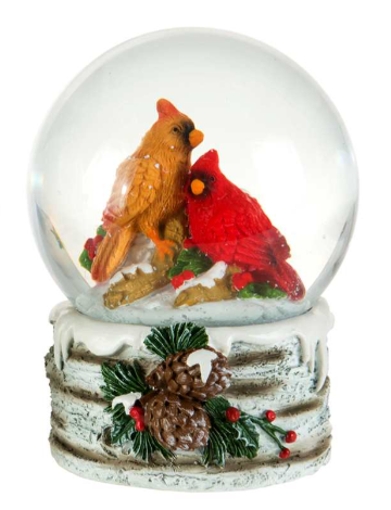 Cardinal Snow Globes