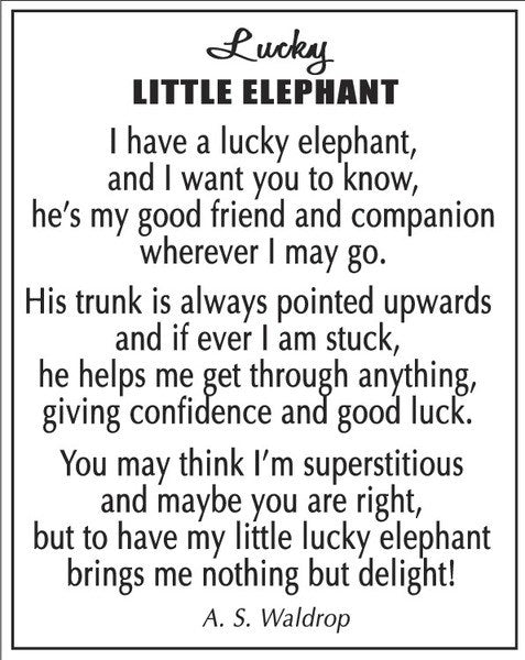 Lucky Little Elephant Charm