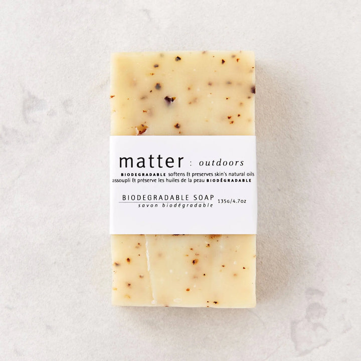 Exfoliating Biodegradable Bar Soap| Matter Outdoors