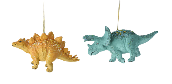 Glittery Dinosaur Ornaments