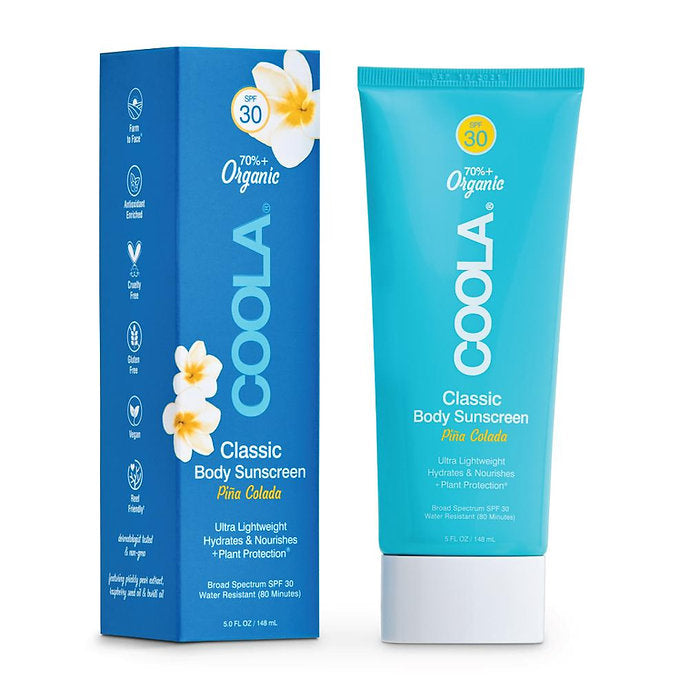 Classic Organic Body Sunscreen | Pina Colada | SPF 30