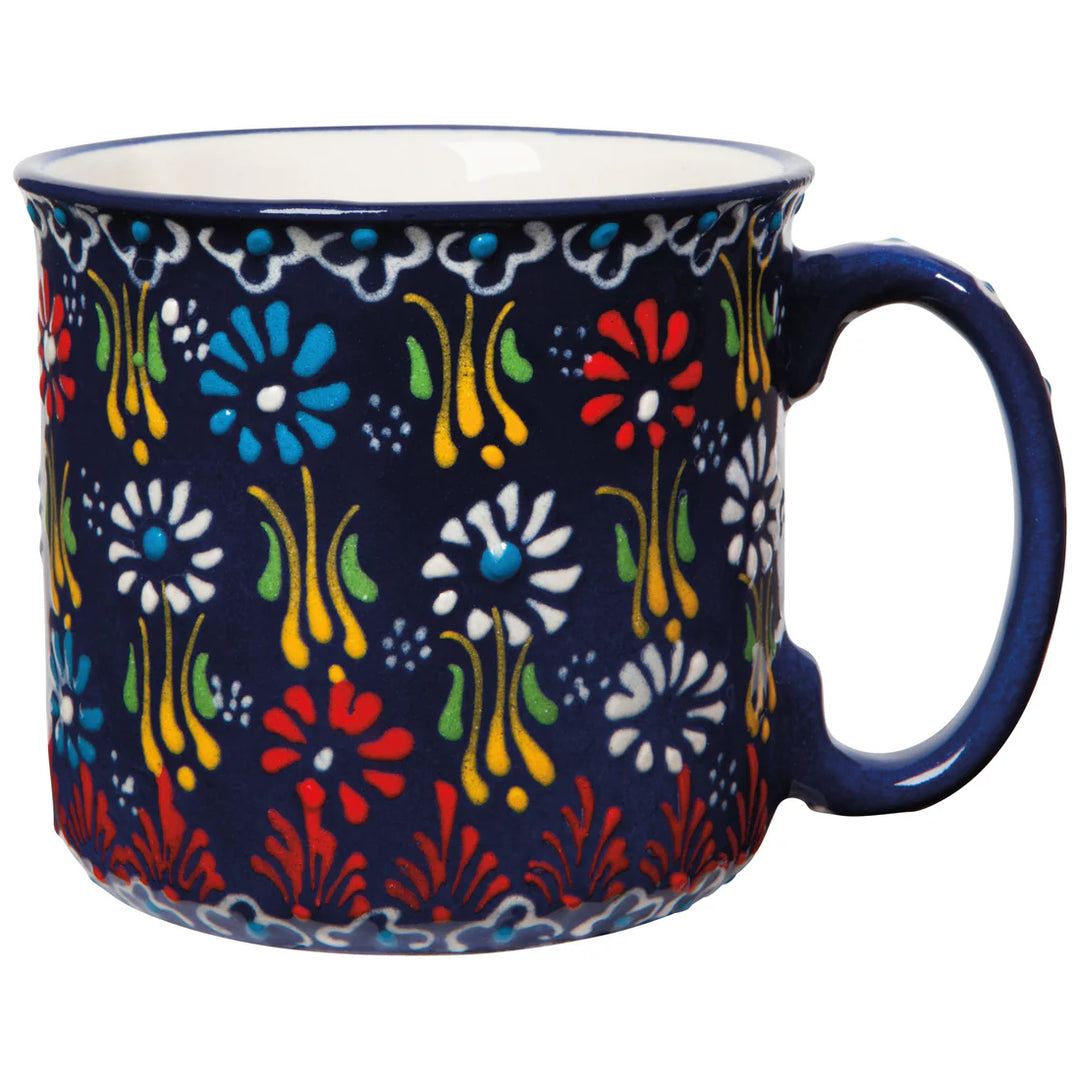 Evani Vibrant Textured Azure Mug