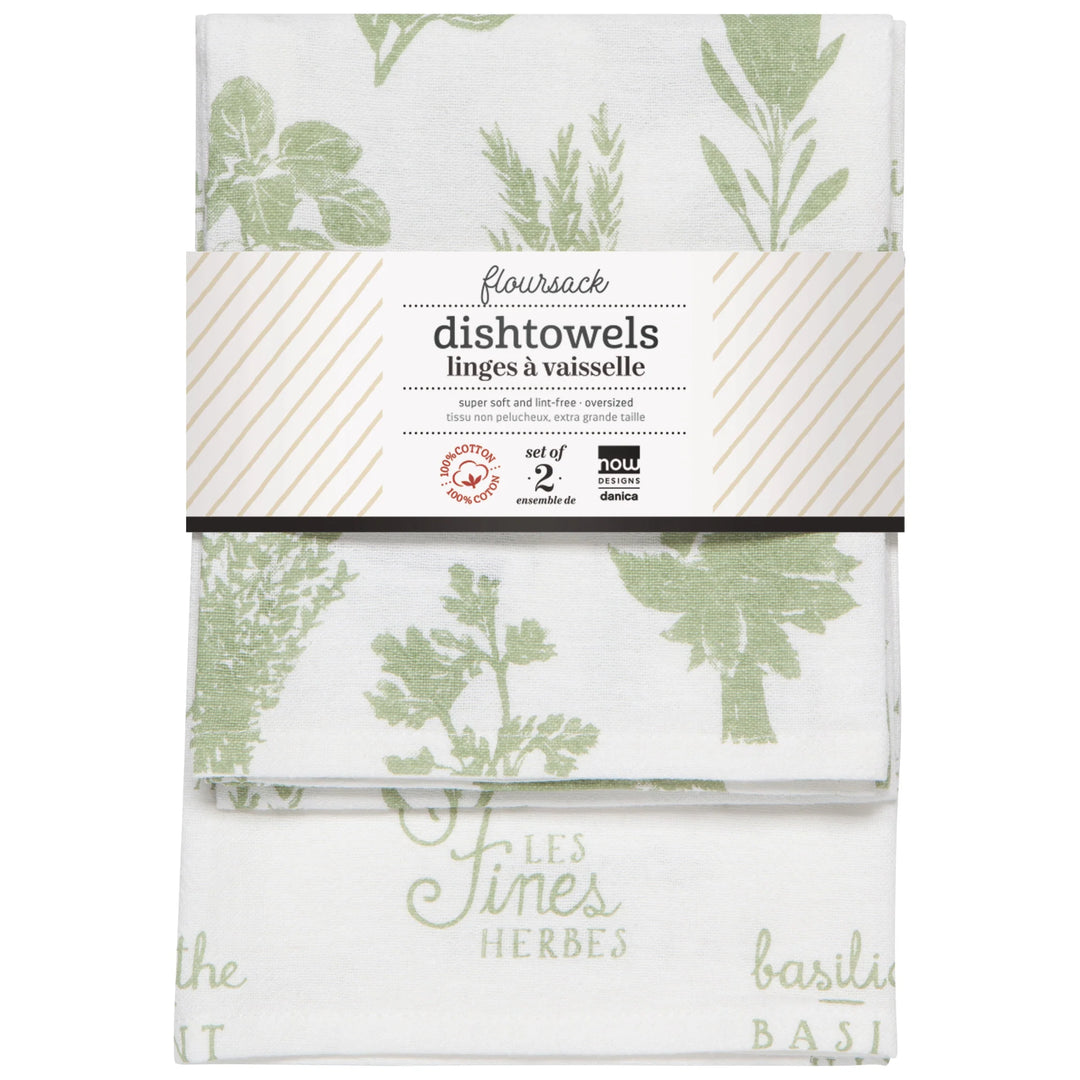 Sage Floursack Tea Towels | Set of 2