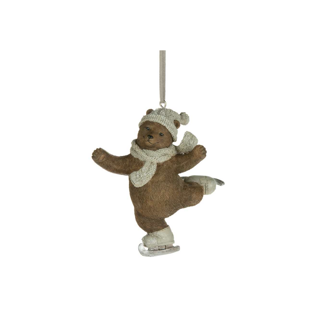 Winter Sports Bear Ornament