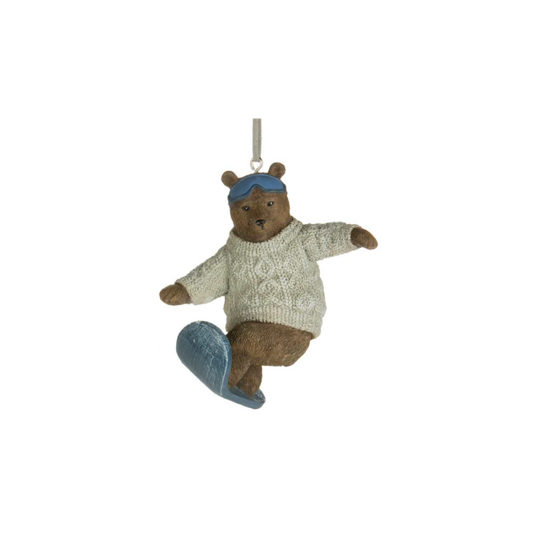 Winter Sports Bear Ornament