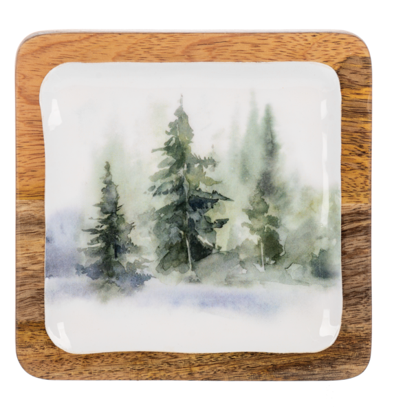 Watercolour Forest Trinket Tray