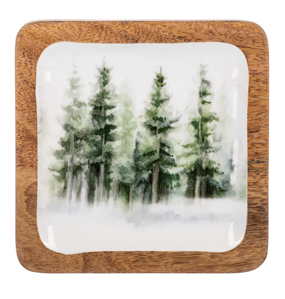 Watercolour Forest Trinket Tray