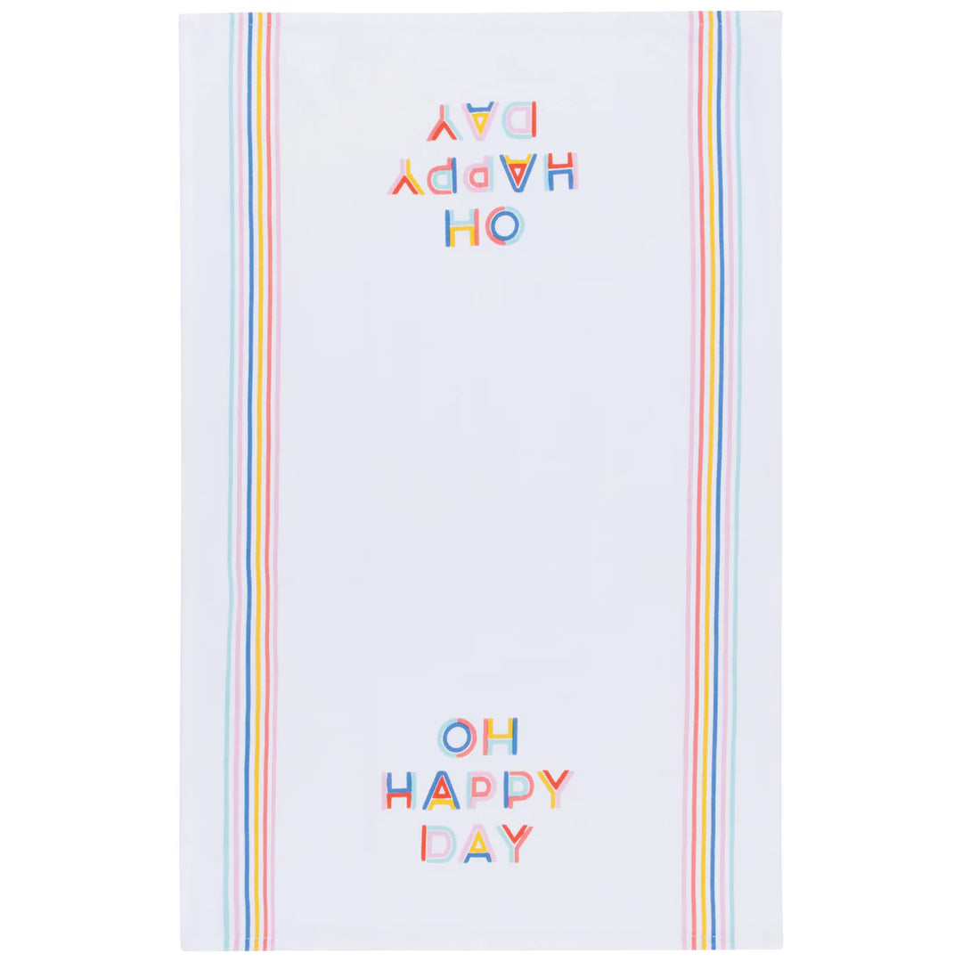 Oh Happy Day Tea Towel