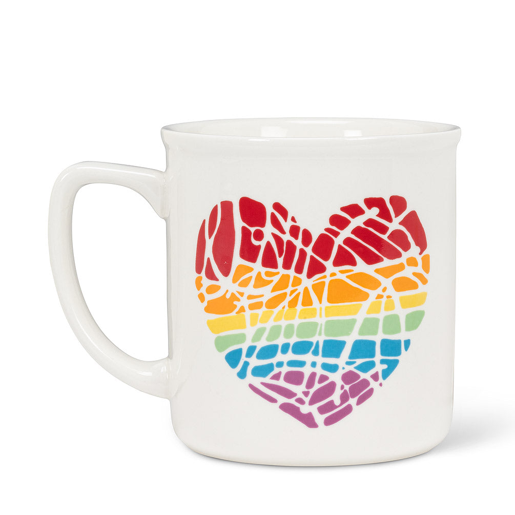 Rainbow Heart Mug