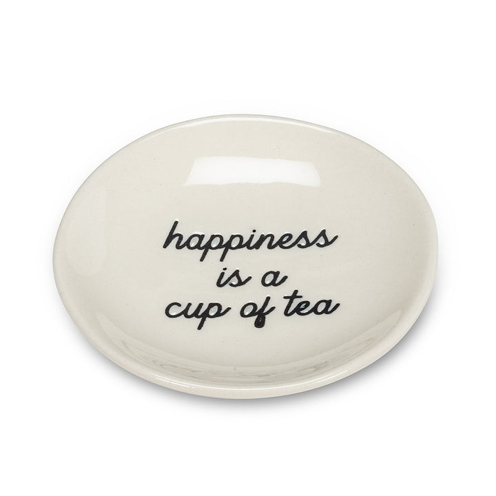 Teabag or Infuser Drip Dish | Happiness is a Cup of Tea