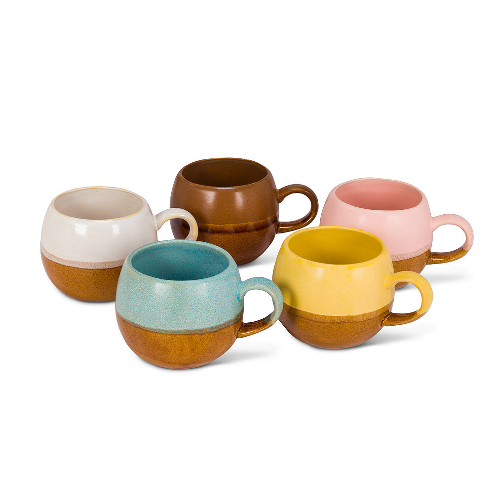 Yellow & Brown Ball Mug