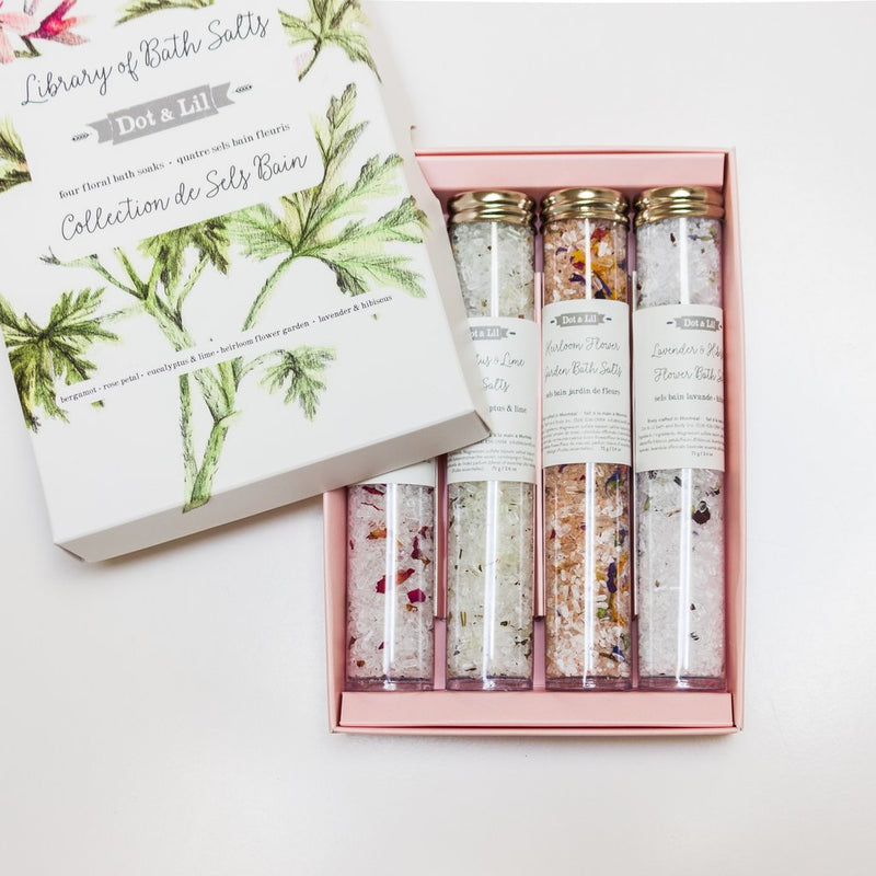 Library of Floral Bath Salts | Gift Set