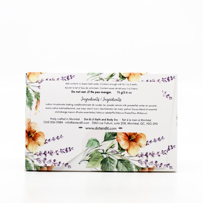 Luxury Floral Milk Bath Sachet | Lavender & Hibiscus