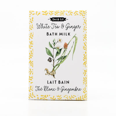 Luxury Milk Bath Sachet | White Tea & Ginger