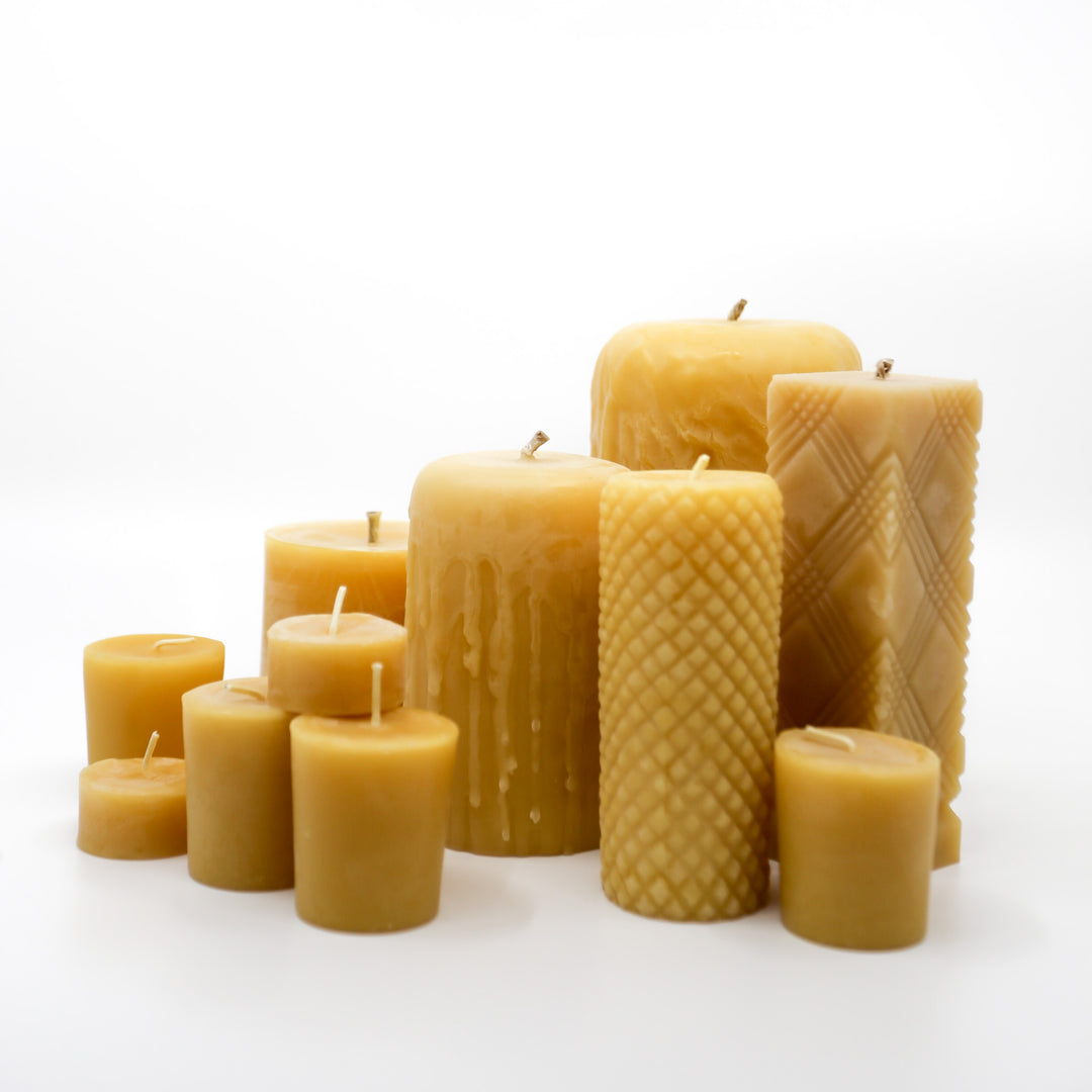 Beeswax Candle | Medium Smooth Pillar