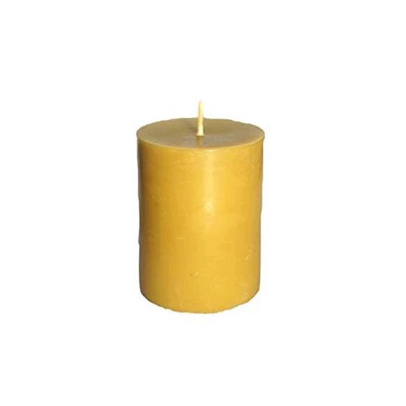 Beeswax Candle | Medium Smooth Pillar