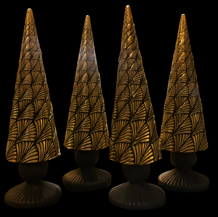 Deco & Minimalist Black & Golden Tree Decor