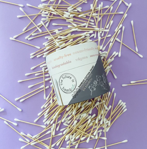 Biodegradable Bamboo Cotton Swabs | 400 Count