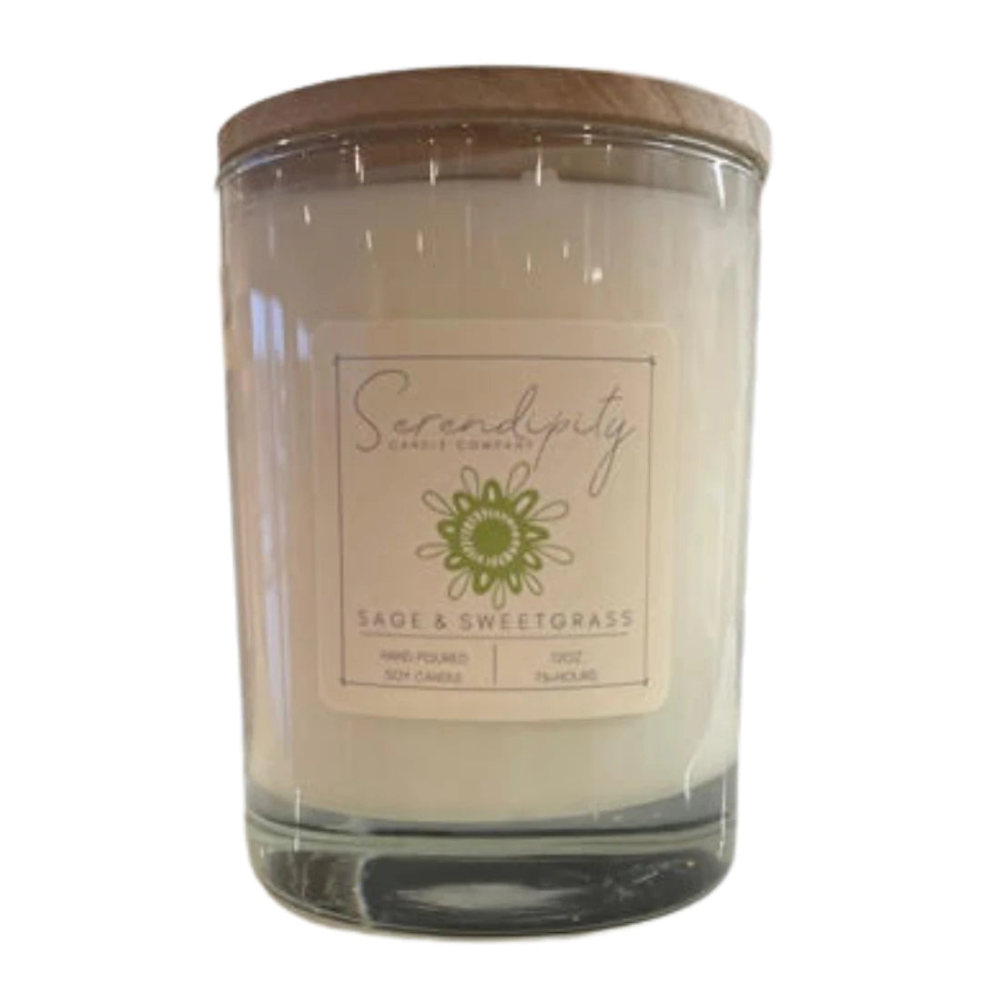 Sage + Sweetgrass Soy Wax Candle
