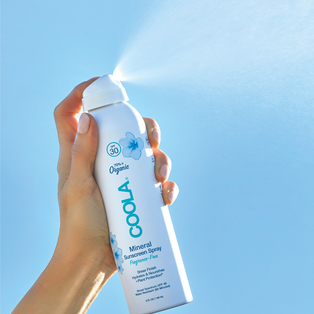 Mineral Body Organic Fragrance-Free Sunscreen Spray | SPF 30