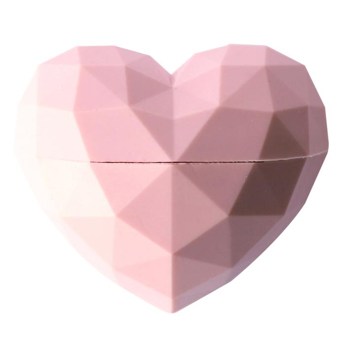 Geometric Pink Heart Lip Balm | Coconut Lime