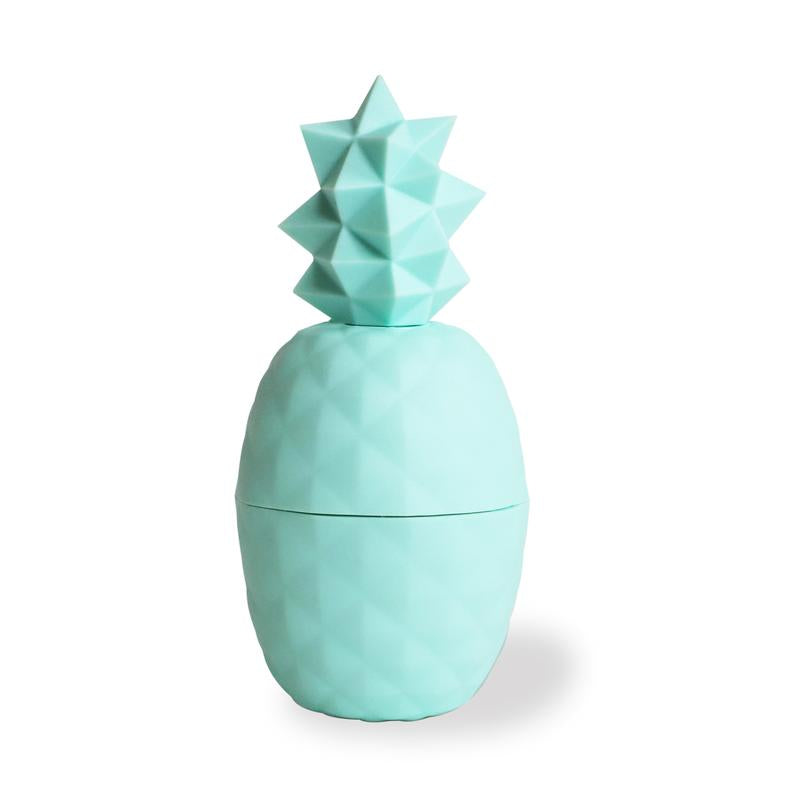 Geometric Pineapple Lip Balm | Teal | Strawberry-Mango