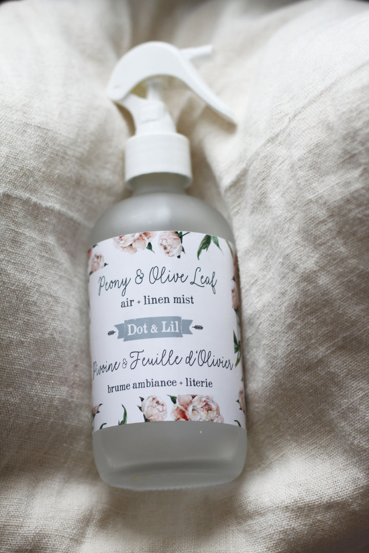 Soothing Air + Linen Mist | Peony & Olive Leaf