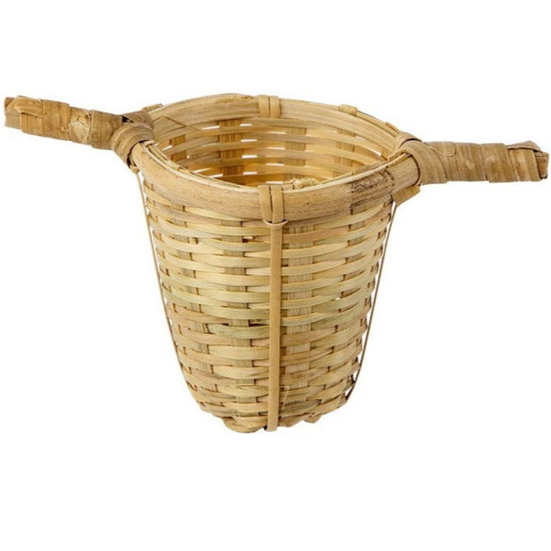 Bamboo Double-Handled Tea Strainer Basket